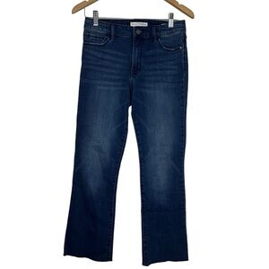 Social Standard by Sanctuary Mid-Rise Kick Crop Denim Jeans 27 Blue